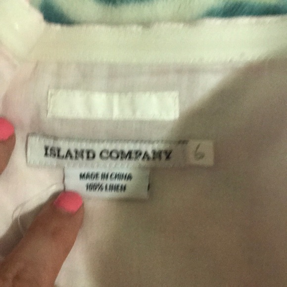 One of a kind Island Company Linen Sample Dress - Picture 4 of 4
